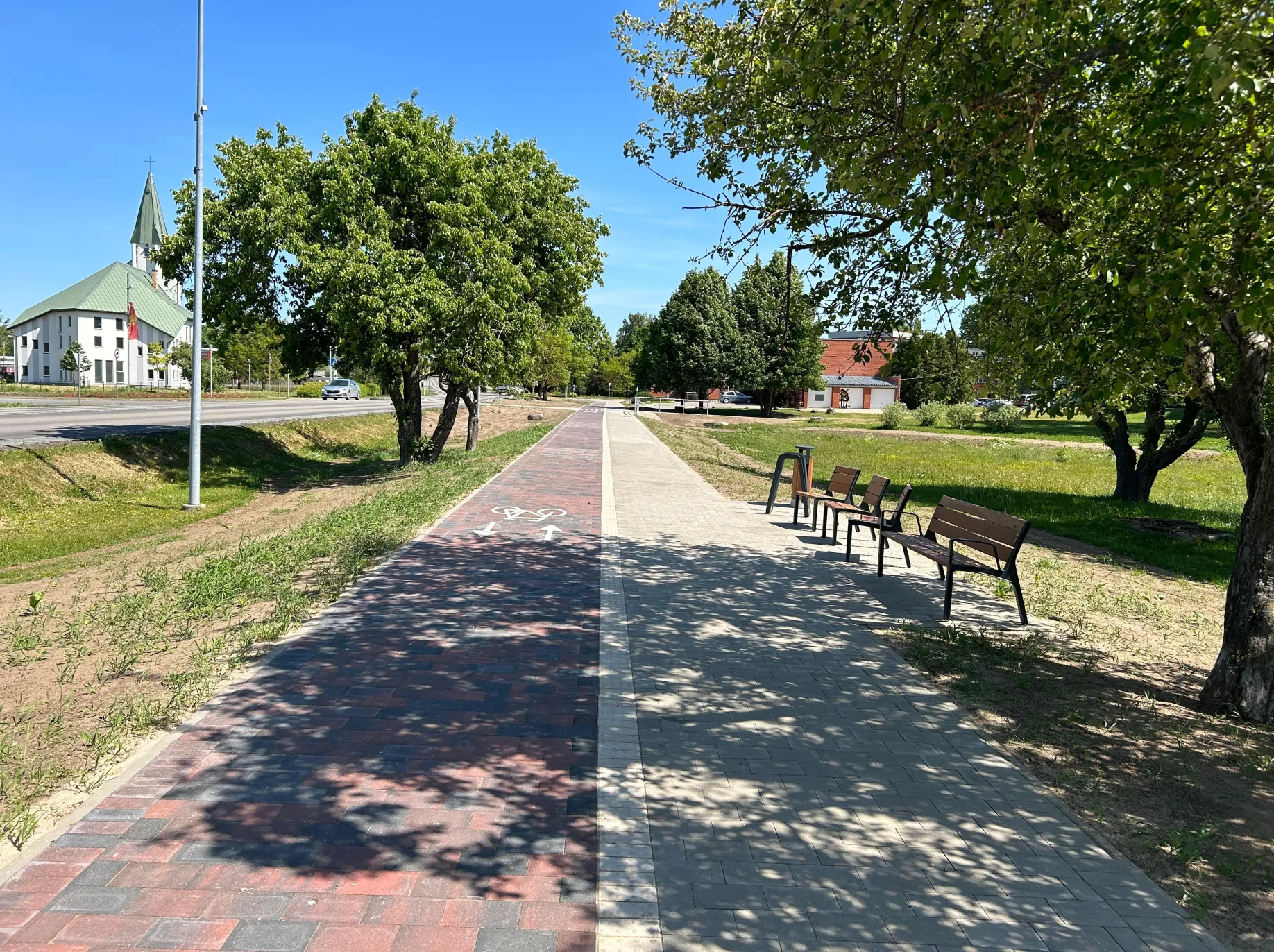 Pavement restoration on Rīgas Street in Salaspils and the construction of a roundabout at the intersection of Rīgas Street and Zvaigžņu Street, as well as the construction of the Zvaigžņu Street section from Rīgas Street to the roundabout at Lauku Street