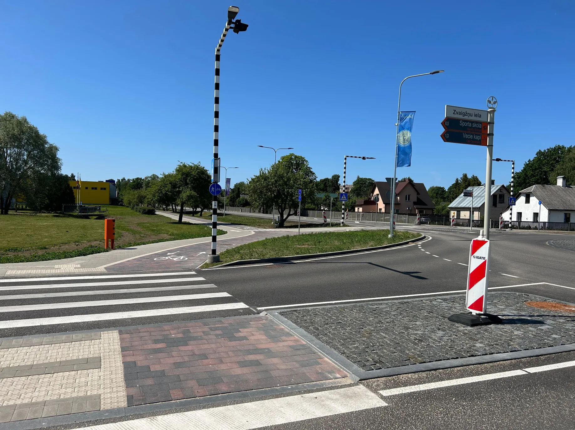 Pavement restoration on Rīgas Street in Salaspils and the construction of a roundabout at the intersection of Rīgas Street and Zvaigžņu Street, as well as the construction of the Zvaigžņu Street section from Rīgas Street to the roundabout at Lauku Street