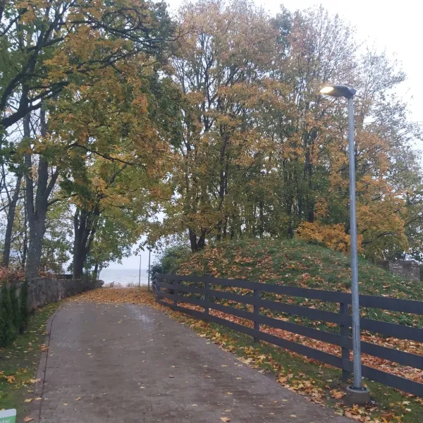 Renovation of the asphalt surface of the Engure cemetery parking lot, construction of the path to the sea, and installation of lighting in Engure, Engure Parish, Tukums Municipality