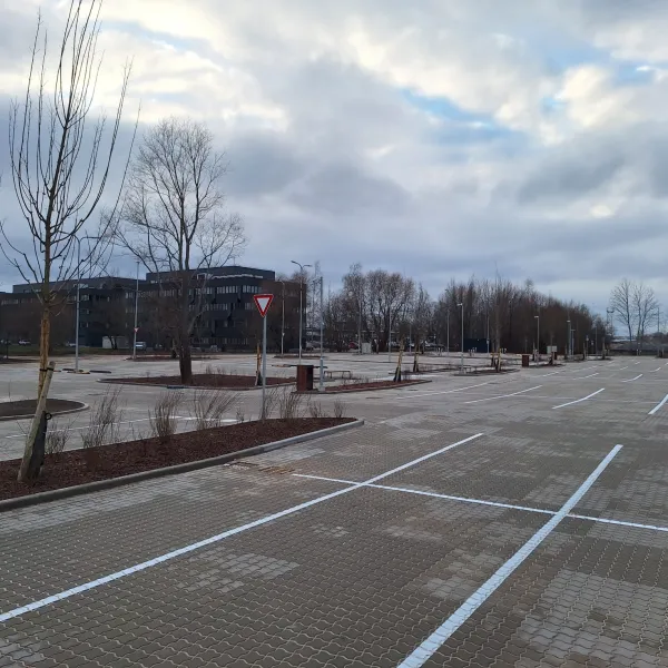 Construction of a parking lot at 16 Laktas Street, Riga